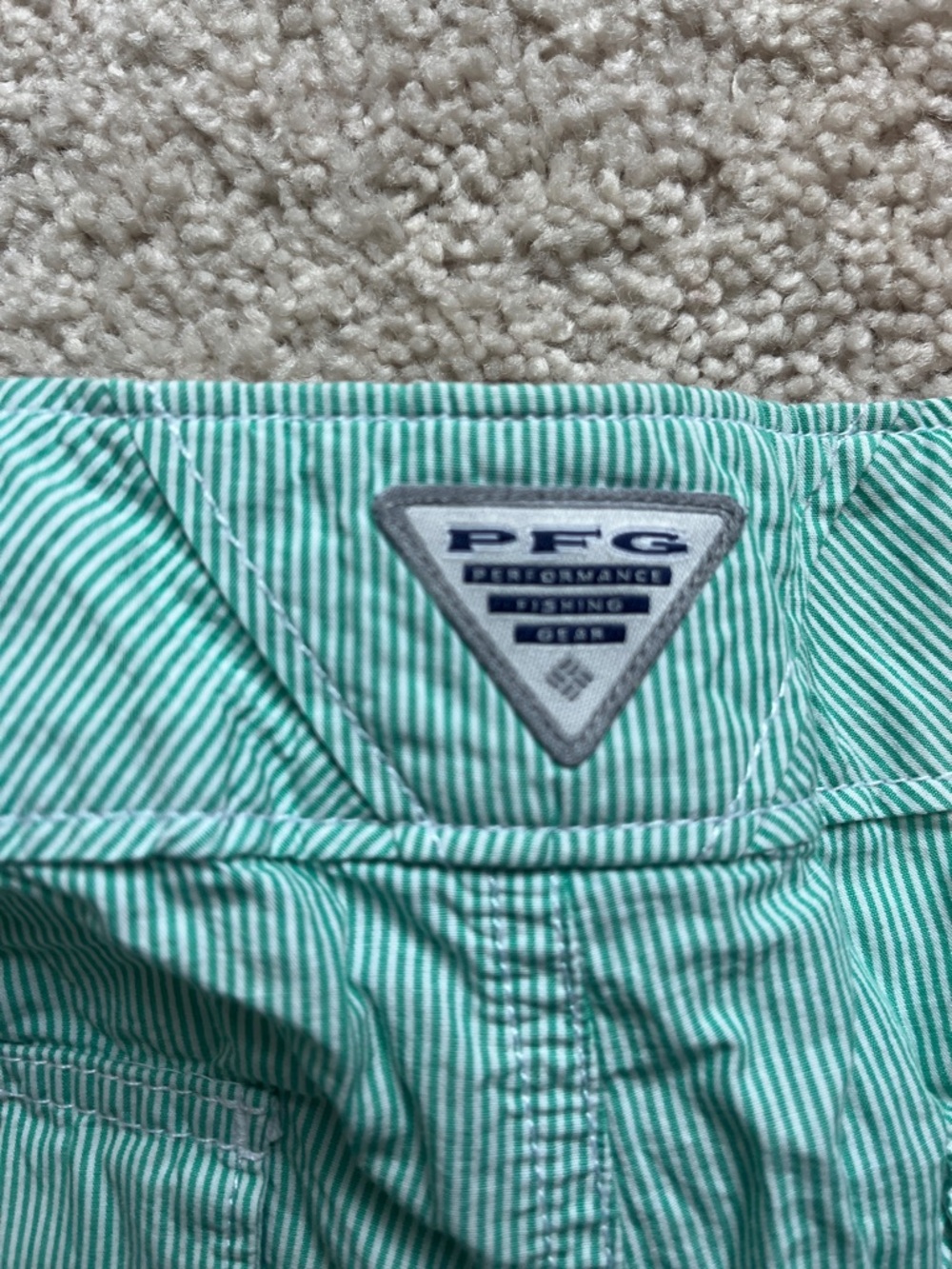 Columbia Women's Seafoam Green Flat Front Shorts - Picture 3 of 4